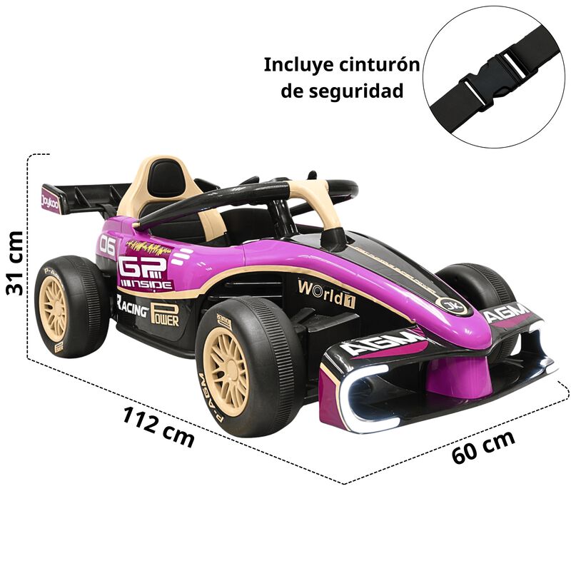 Montable El&eacute;ctrico para Ni&ntilde;os Carro de Carreras... image number null