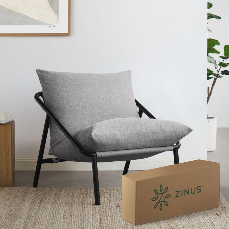 Zinus | Silla De Metal Zinus Ada Con Cojines De... image number null