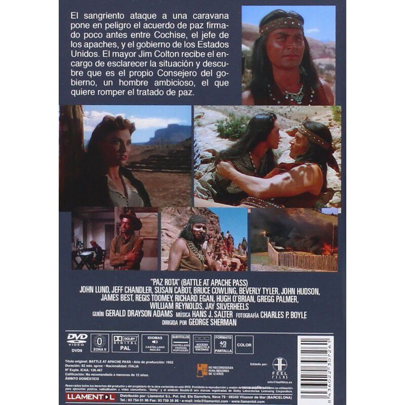 Paz Rota [dvd] (1952) Battle At Apache Pass image number null
