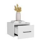 Buró Flotante Boa, Blanco, Con Espacio Para Colocar Objetos Decorativos