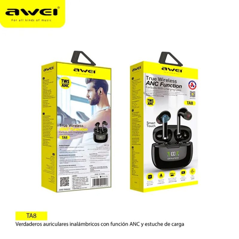 Awei Ta8 Audifonos (funcion Anc) image number null