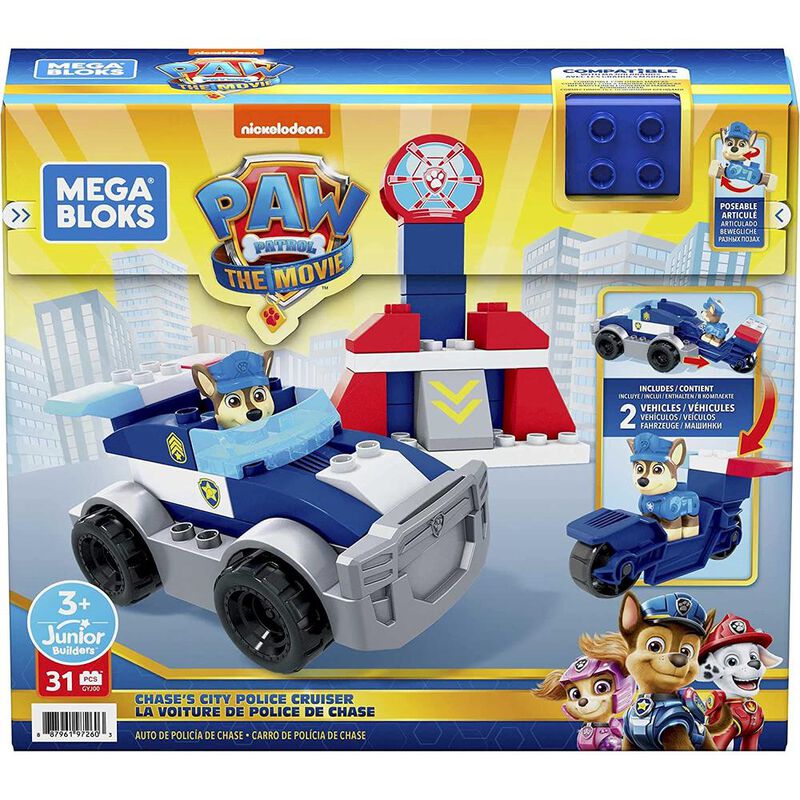 Mega Bloks PAW Patrol Auto de Polic&iacute;a de Chase image number null
