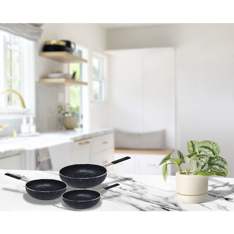 Set 3 Mini Sartenes 12, 14 y 16cm Alfa con Anti... image number null