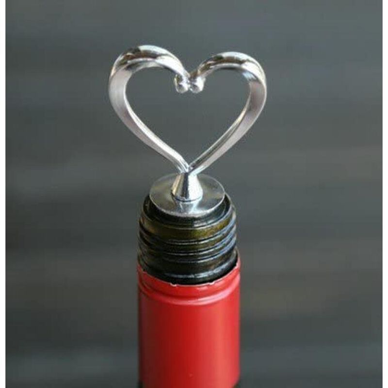Elegante Tap&oacute;n De Botella En Forma De Coraz&oacute;n image number null