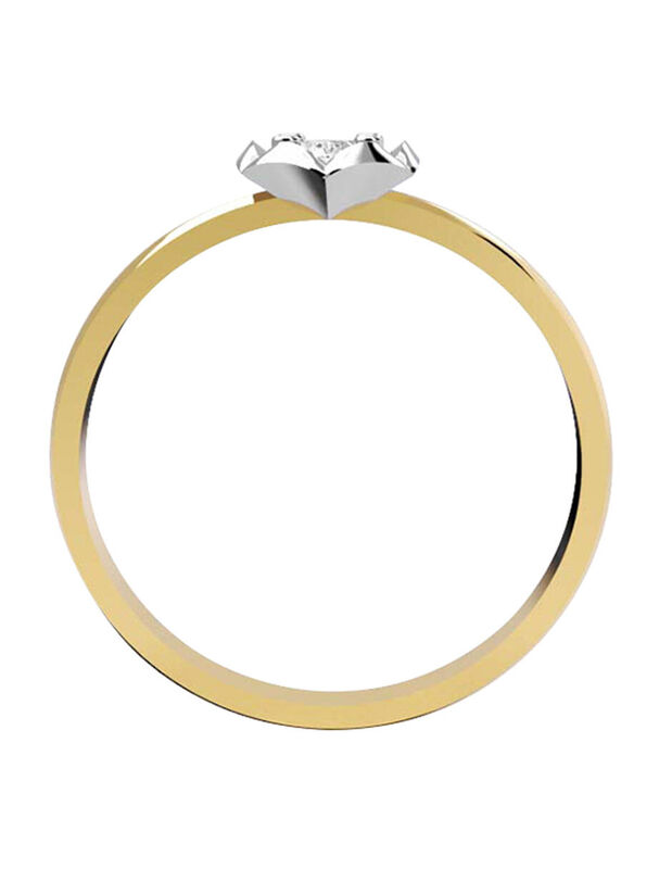 Anillo de Compromiso de 14K con Diamante de Lab... image number null