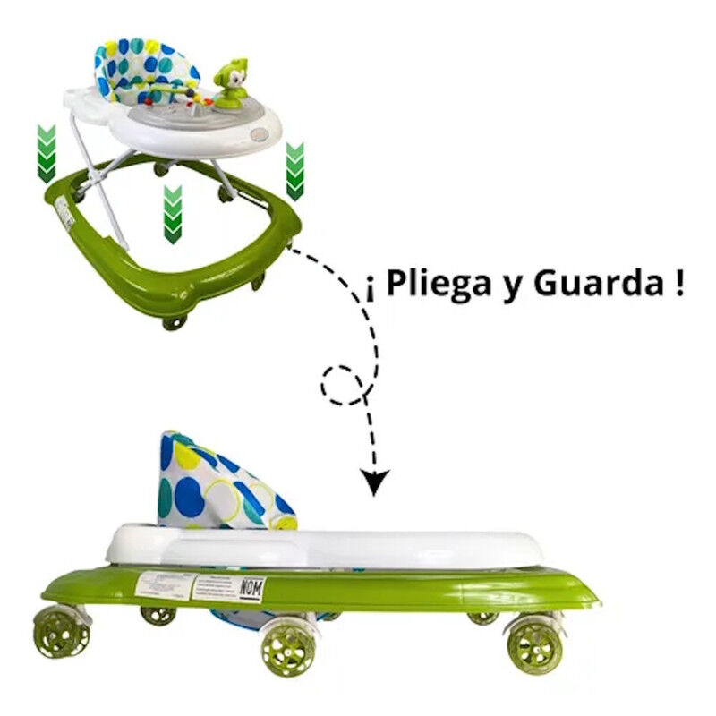Andadera Verde Para Beb&eacute; Changuito 4 Alturas Co... image number null