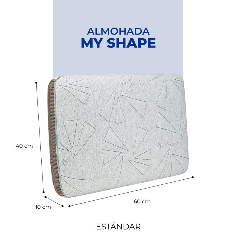 Almohada My Shape 5 Spring Air Carb&oacute;n Activado ... image number null