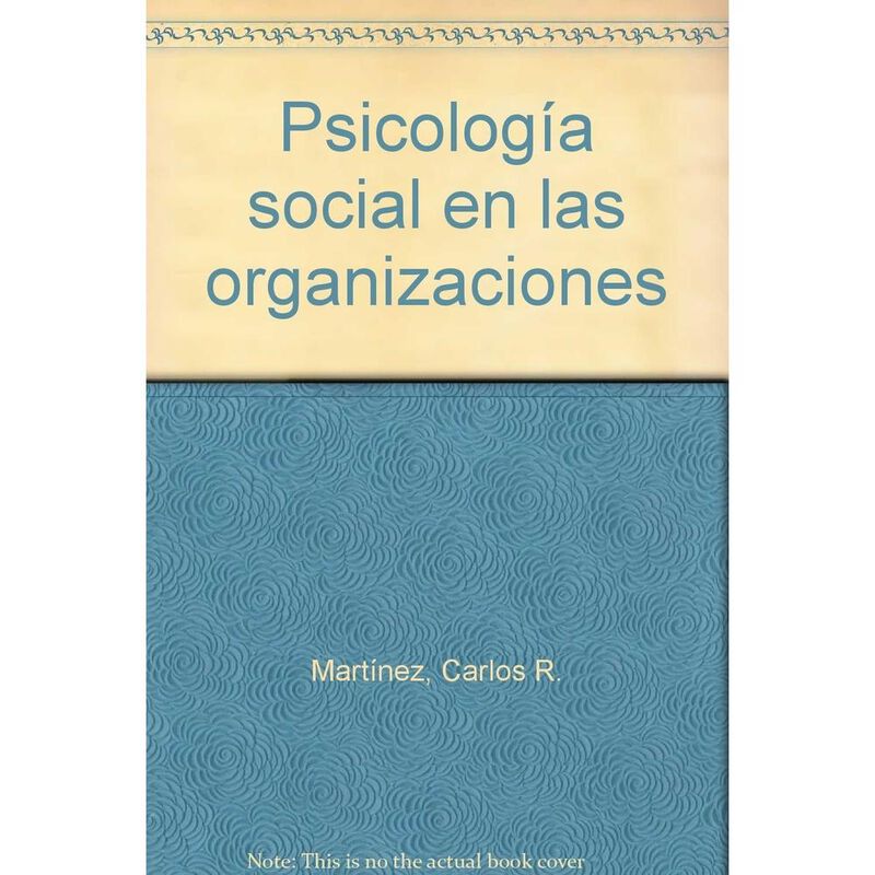 Psicolog&iacute;a Social En Las Organizaciones, De Mar... image number null