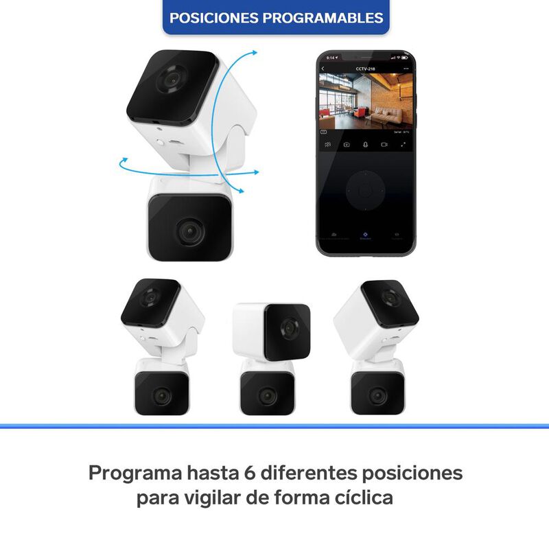 2 Cámaras de seguridad Wi-Fi de doble lente 2 M... image number null
