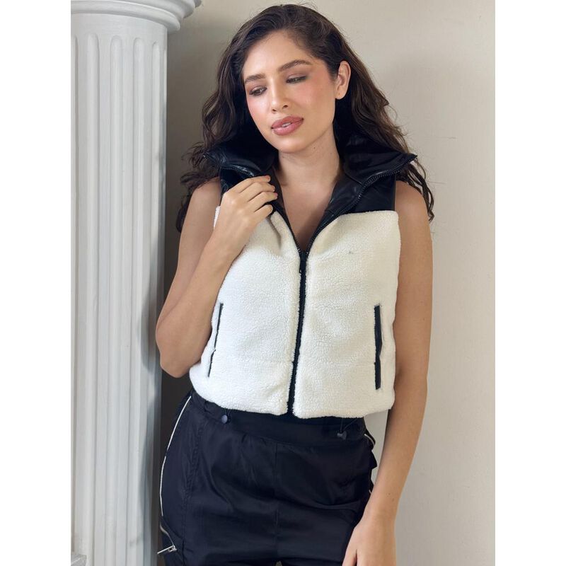 Chaleco Doble vista con borrega image number null