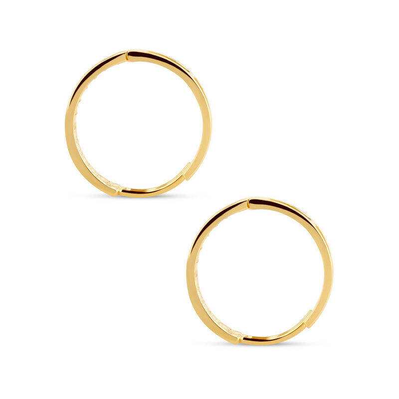 Arracadas De Oro Amarillo 14k Con Zirconias (14... image number null