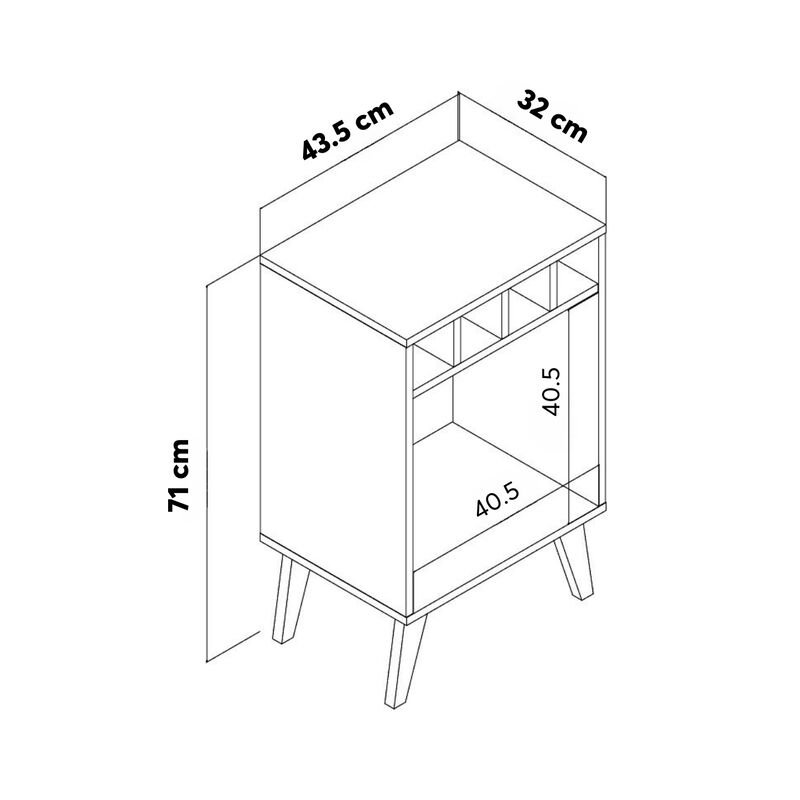 Mesa Auxiliar Bertolini RT3142 Blanco image number null