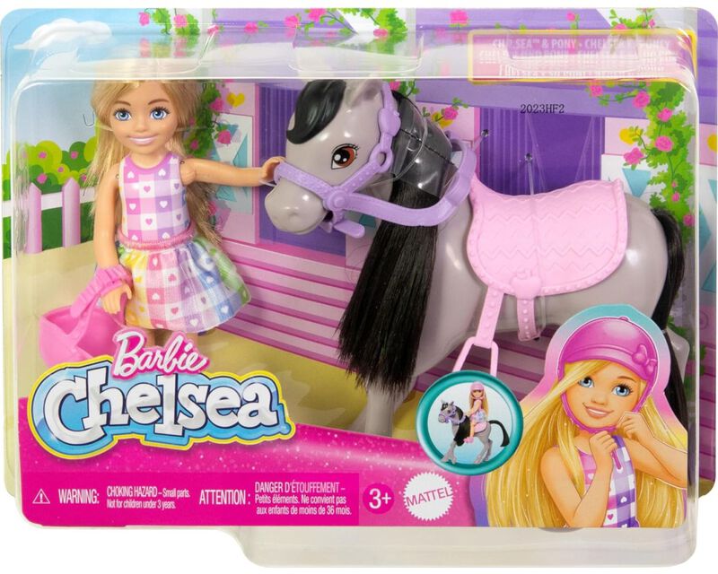 Barbie Chelsea Paseo en Pony HTK29 image number null