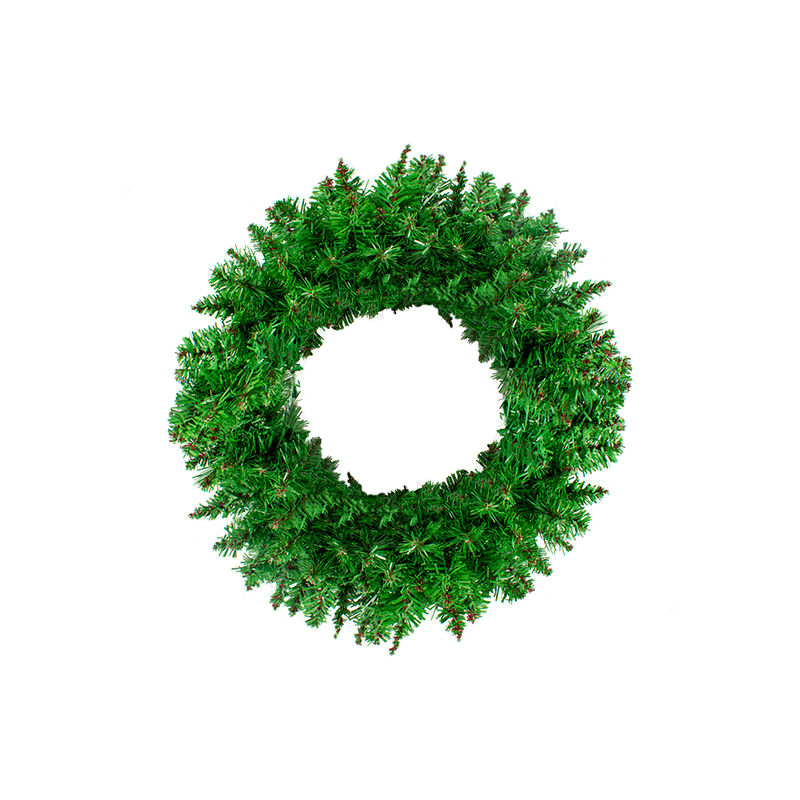 Corona Navide&ntilde;a Verde Claro Adorno Artificial 6... image number null