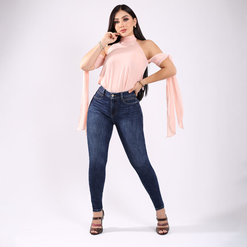 Jeans Savi Mezclilla Stretch Skinny Mujer Tiro ... image number null