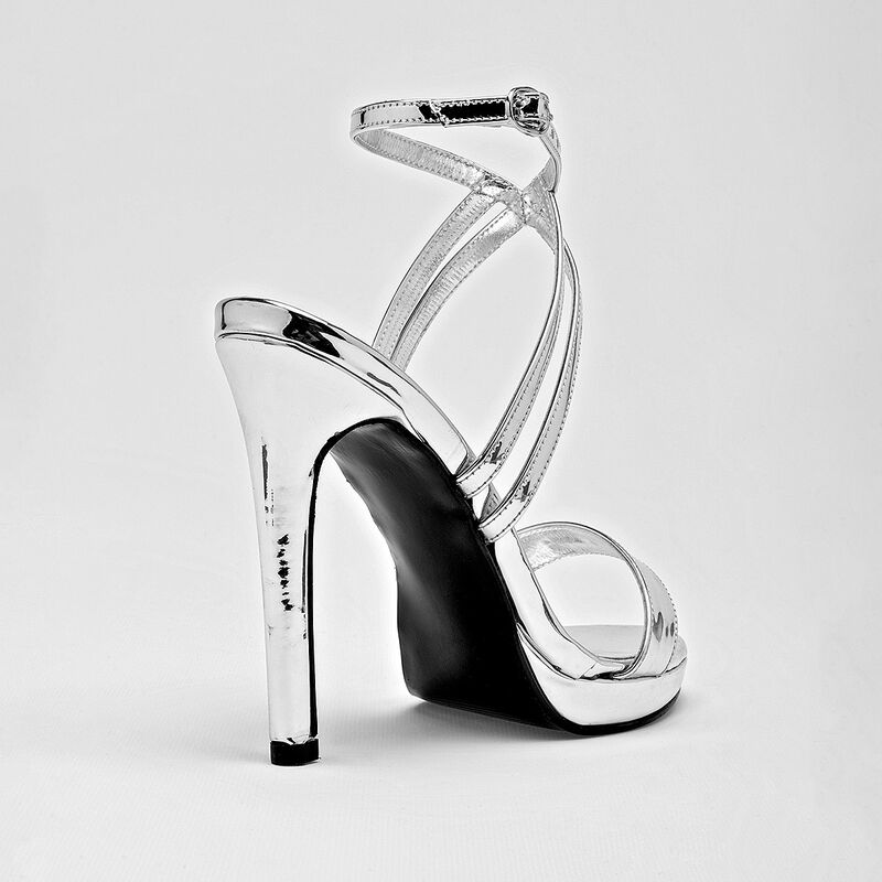 Crivelli zapatilla abierta para mujer plata cod... image number null