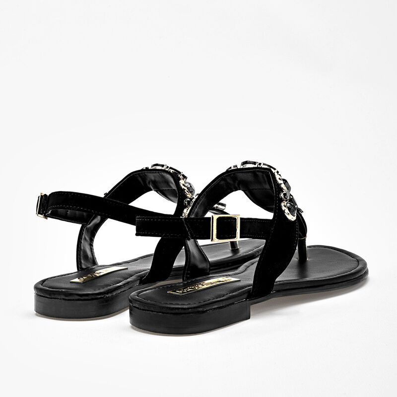 Moramora Sandalia para mujer negro image number null