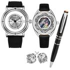 Set de relojes Stührling para pareja modelo 391... Set de relojes Stührling para pareja modelo 3915.3 / 995.02 con Pluma y Arete