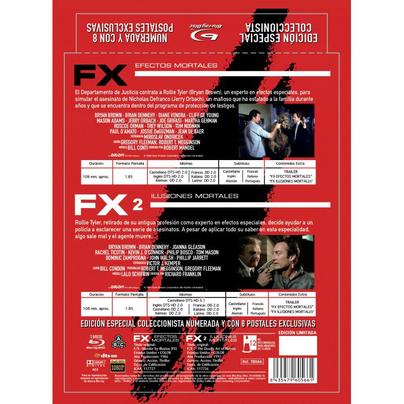 F/x, Efectos Mortales + F/x 2: Ilusiones Mortal... image number null