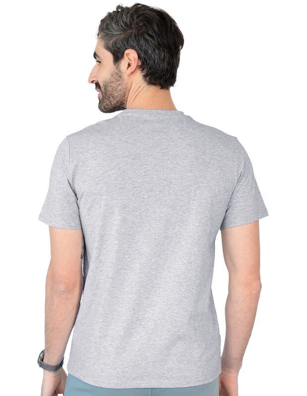 Playera Caballero Basica Premium Estampado Gris... image number null