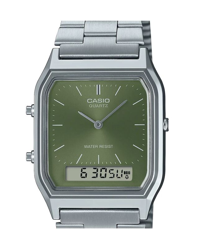 Reloj Casio Vintage AQ-230 Unisex plateado fond... image number null