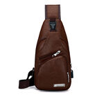Mochila Cruzada de Cuero Caf&eacute; Bluelander