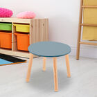 Mesa Infantil de Madera Circular para Niños-Azul