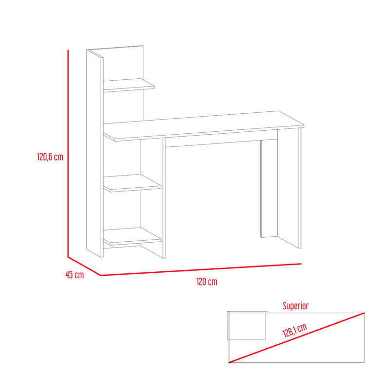 Escritorio Armable Vilna 120 Beige image number null