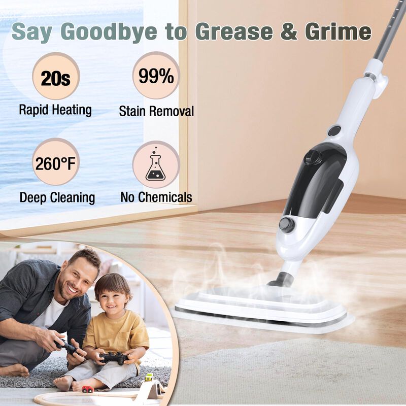 Potente Limpiador A Vapor Port&aacute;til Steam Mop Sp... image number null