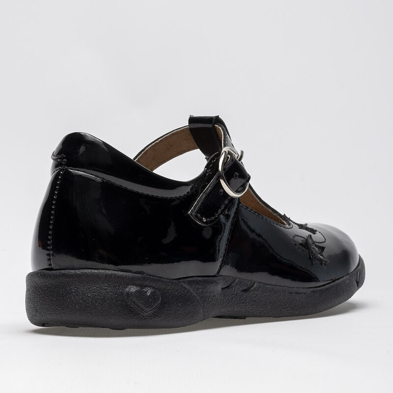 Ensue&ntilde;o Zapato para ni&ntilde;a. Negro charol image number null