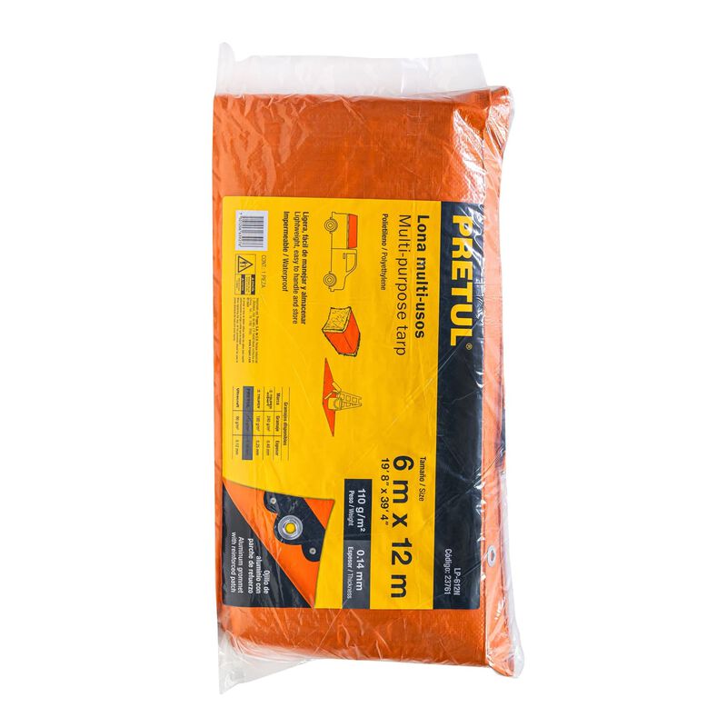 Lona 6 X 12 M Naranja Pretul image number null