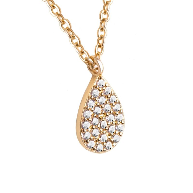 Collar Doble Gota Chapa de oro 18k Zvezda image number null