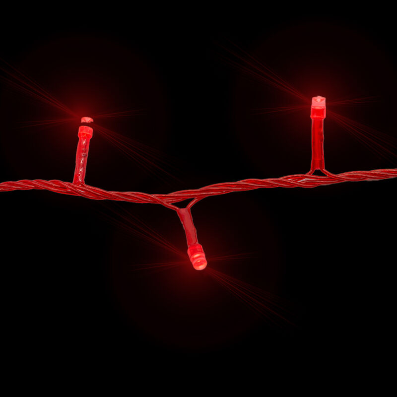 Luces LED Roja 300 Led, Cable Rojo Funciones 14... image number null