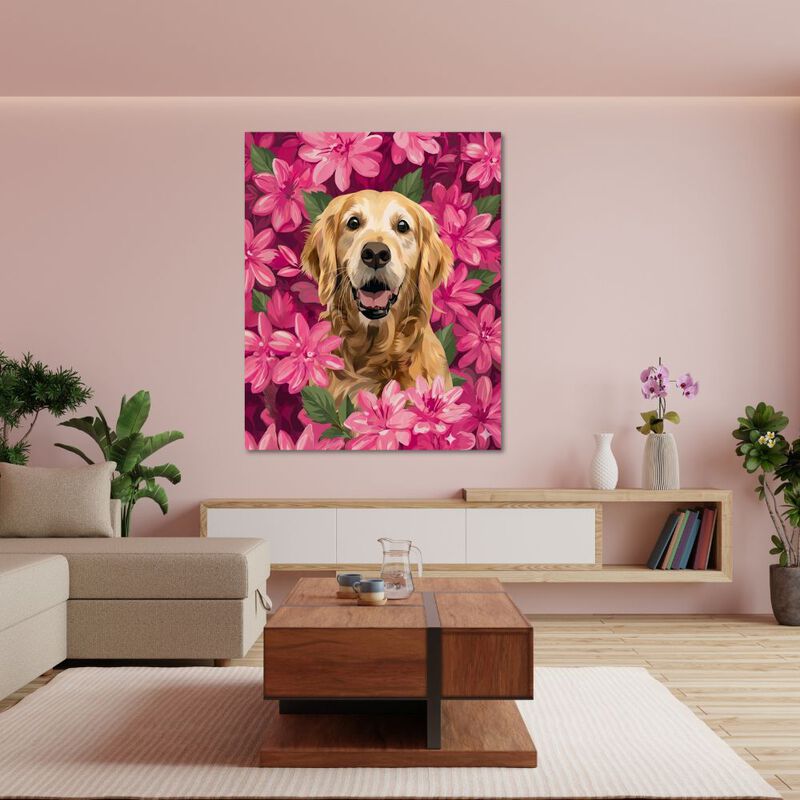 Cuadro Decorativo Impreso 20x30cm Golden Retrie... image number null