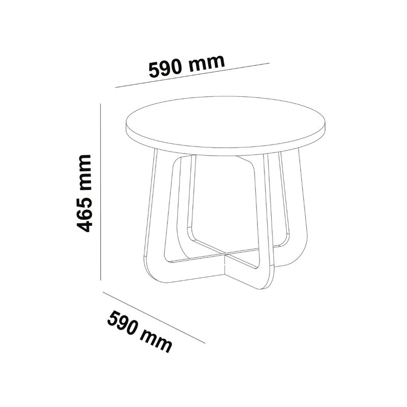 Mesa de Centro Bertolini Jasmin Verde Roble image number null