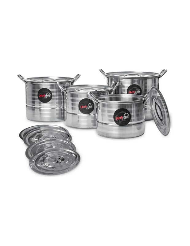 Set 4 Ollas Hot Spot Z333 Con Tapa Y Discos Vap... image number null
