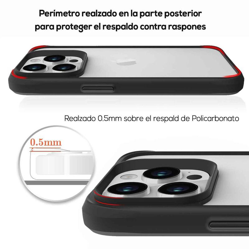 Funda TEKKU Combat para iPhone 15 PRO MAX Negra... image number null