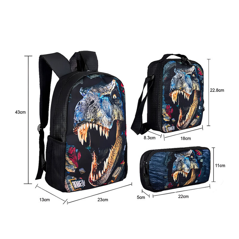 Set mochila de dinosaurio 3 en 1 para ni&ntilde;o de p... image number null