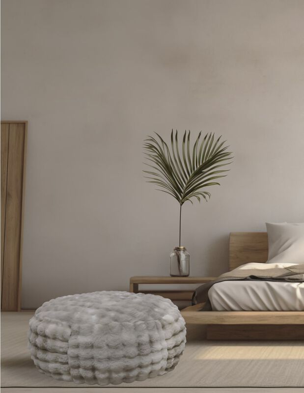 Puff Sill&oacute;n Bunny Caf&eacute;, Gigante Tapizado tipo P... image number null