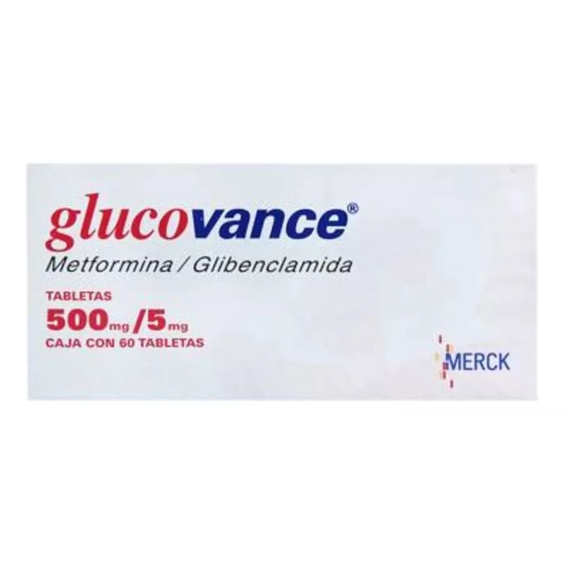 Glucovance 60 Tabletas 500/5mg image number null