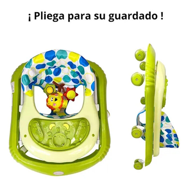 Andadera Para Beb&eacute; Verde Con Luz Sonido Llantas... image number null