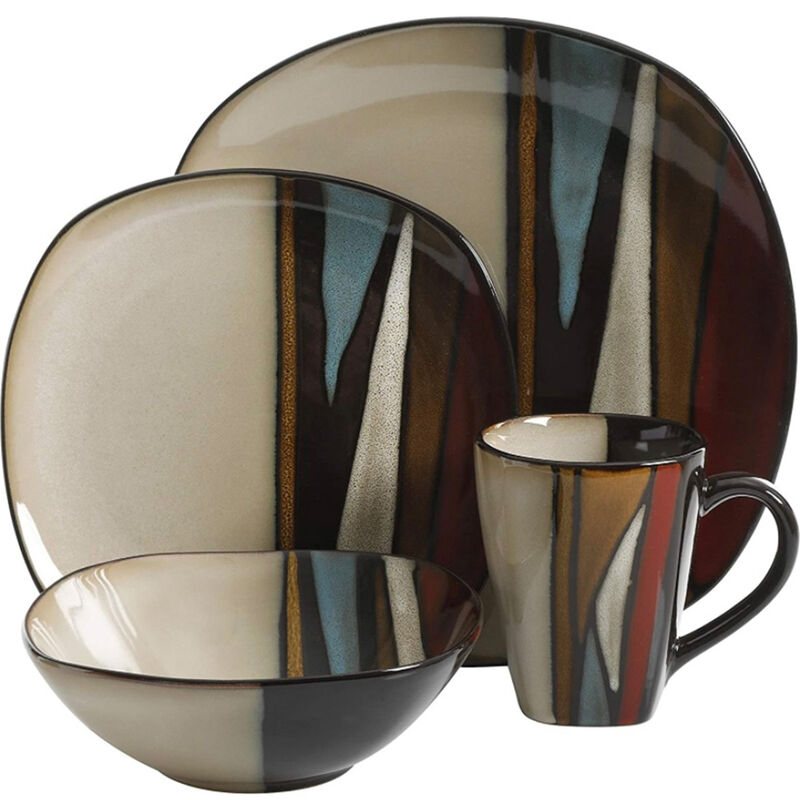 Vajilla Moderna Café/Beige para 8 Personas 32pz... image number null