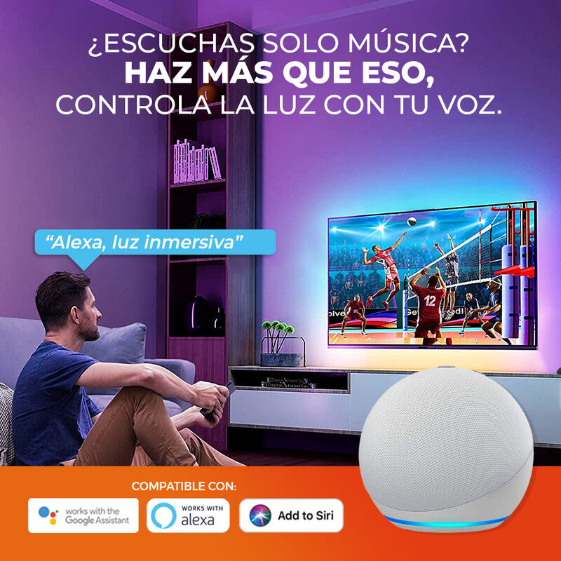 Kit Tira LED para TV Inmersi&oacute;n Inteligente Wi-F... image number null