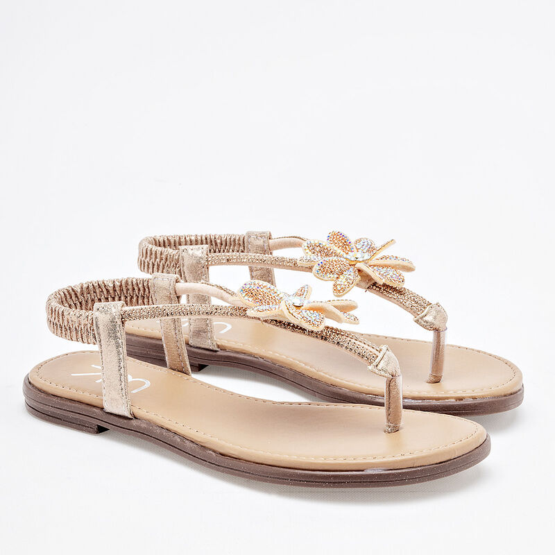 Top Moda Sandalia para mujer dorado rosa image number null