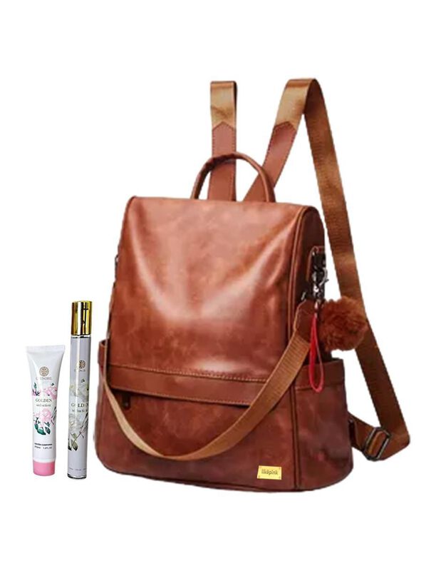 Bolsa Backpack Pink Brule Elegance Retro Para M... image number null