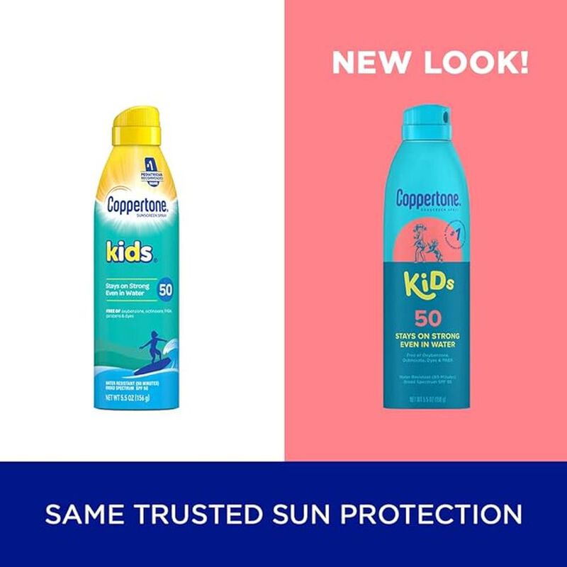 Coppertone Sunscreen Spray SPF 50 Kids, 5.5 oz ... image number null
