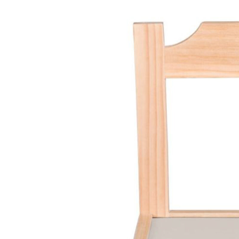 Duduk Silla de Madera Barnizada para Ni&ntilde;os Pequ... image number null