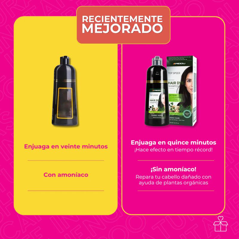 Pack 2 Shampoo Tinte Cubre Canas Jengibre 500ml... image number null