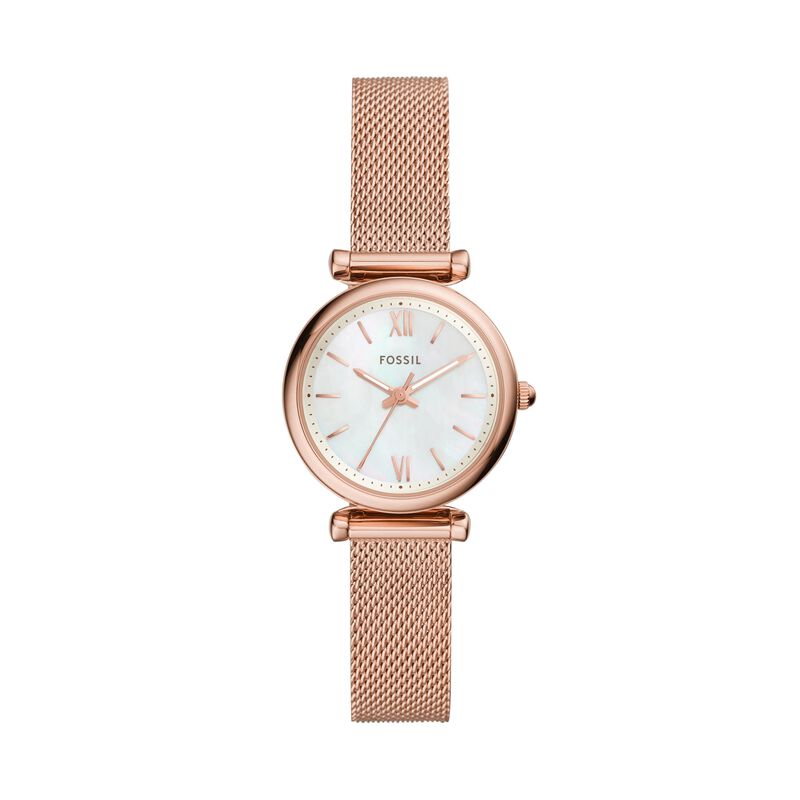 Reloj Fossil Es4433 Carlie Mini Quartz En Oro R... image number null