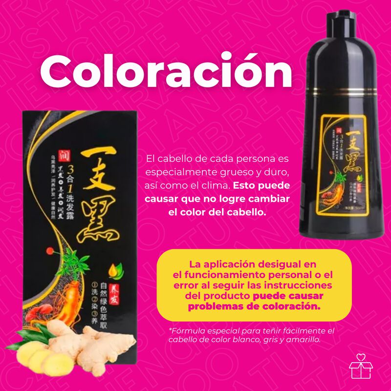 D&uacute;o Shampoo con Color Meidu de 500 ml Tono Negr... image number null